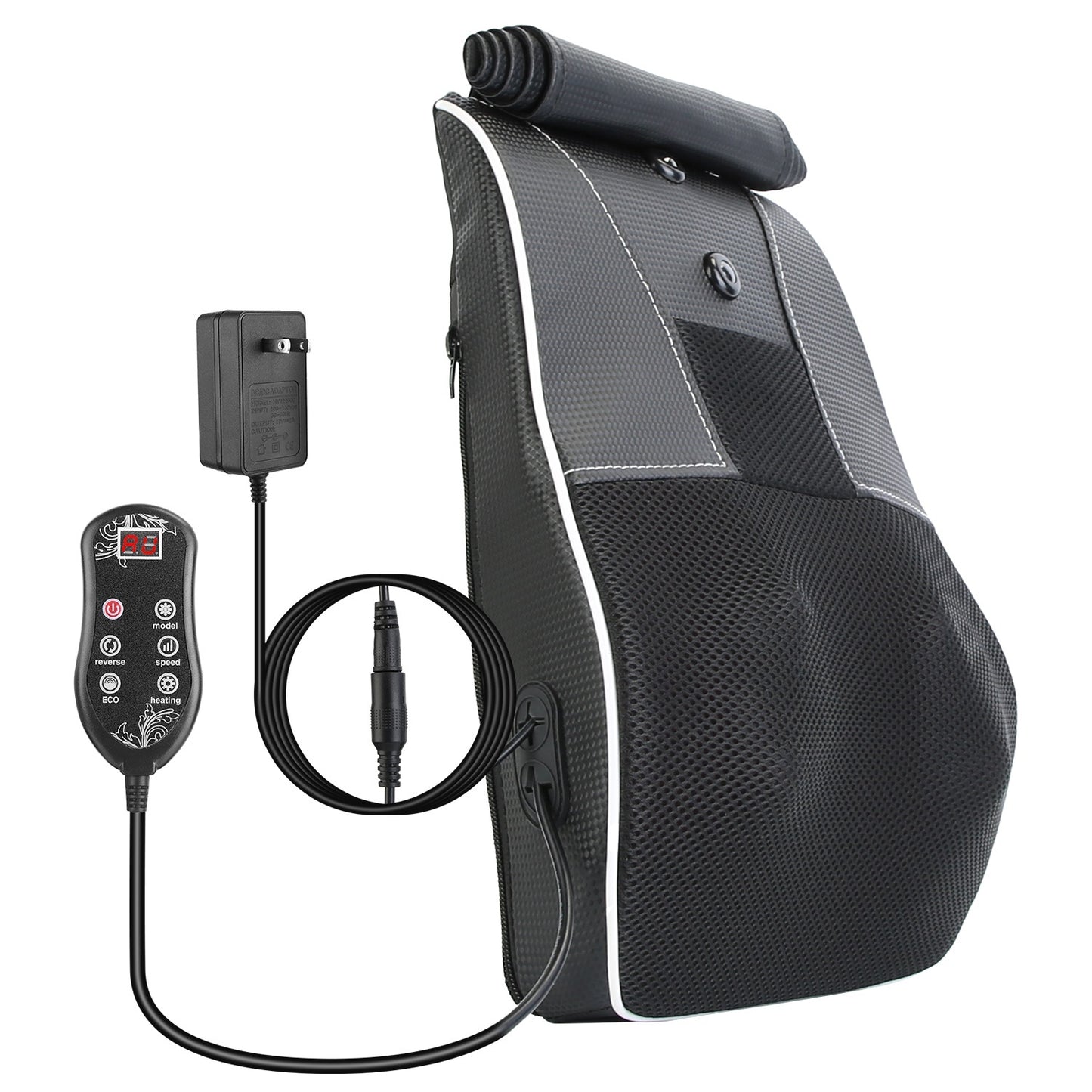 "Cordless Shiatsu Neck & Back Massager with Heat | Portable Shoulder Massager Pillow for Pain Relief"