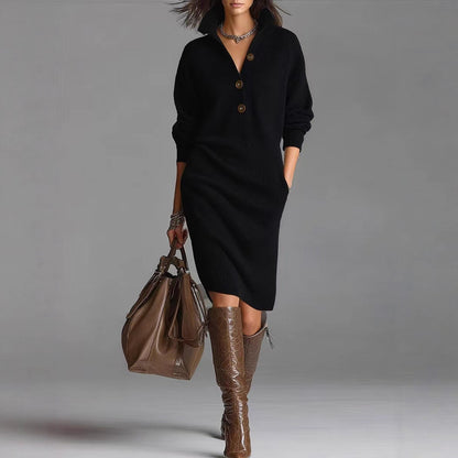 CozyCharm™ Winter Knitted Sweater Dress